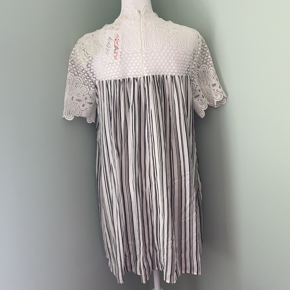 NWT ee:some black white stripe dress - Picture 3 of 6